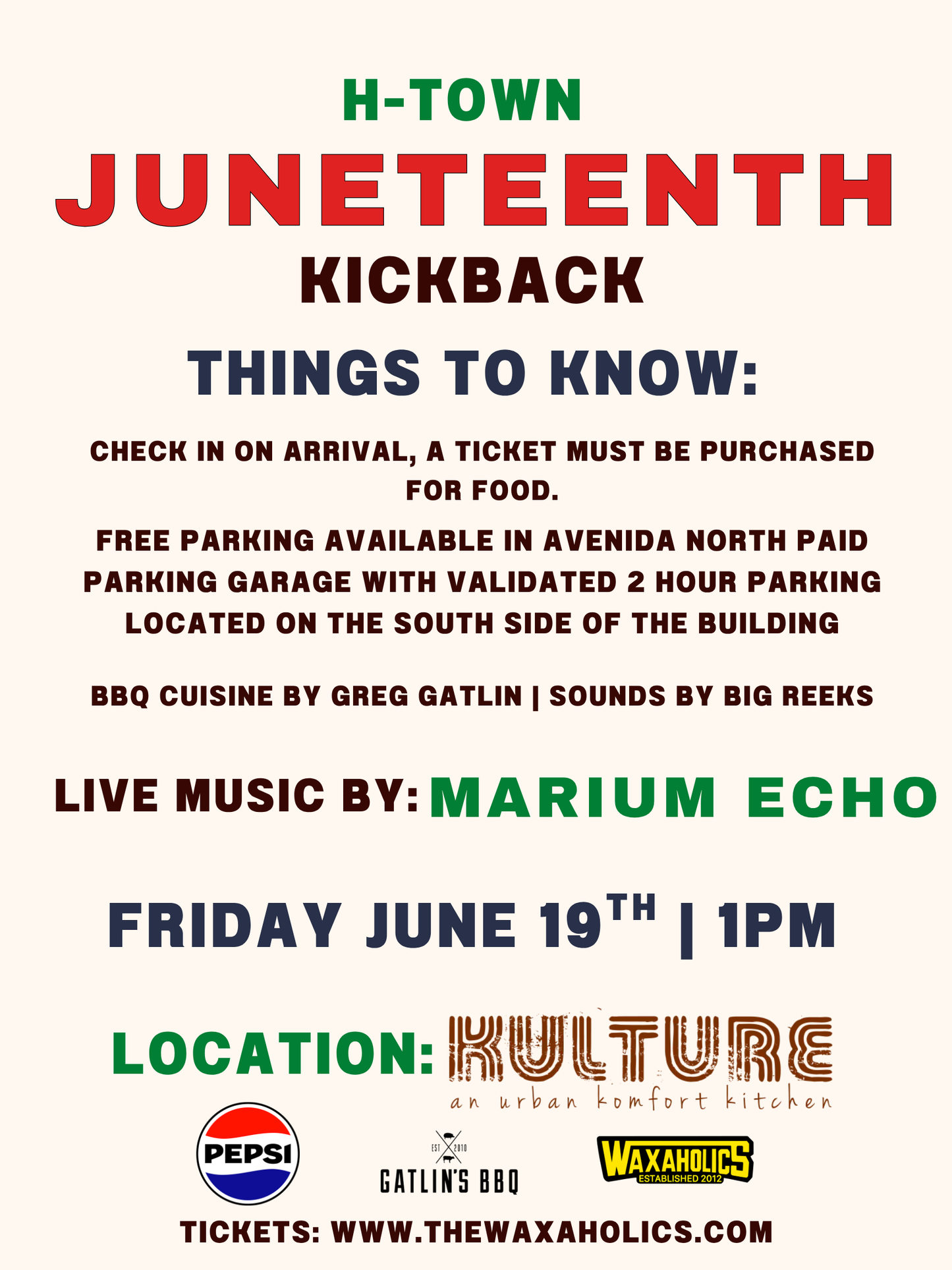Waxaholics x Gatlin's BBQ | Juneteenth H-Town Kickback Celebration