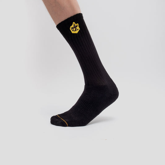 The Waxaholics Crew Socks - Black