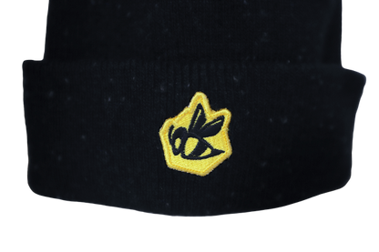 Bee Patch New Era Beanie - Speckled Black