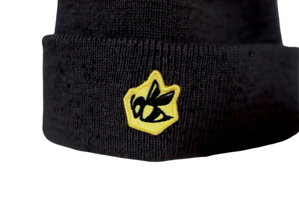 Bee Patch New Era Beanie - Dark Grey