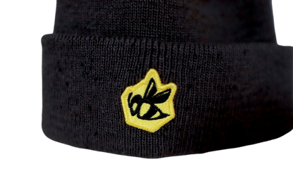 Bee Patch New Era Beanie - Dark Grey