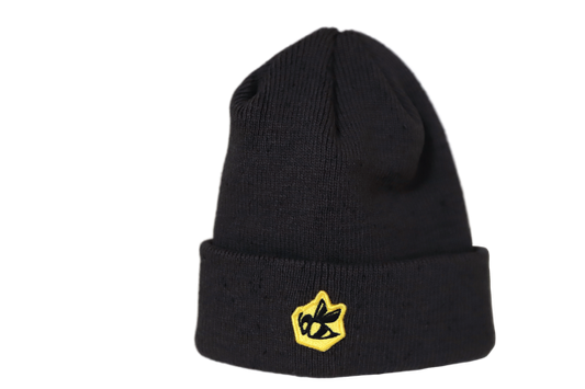 Bee Patch New Era Beanie - Dark Grey