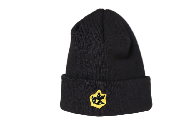 Bee Patch New Era Beanie - Dark Grey